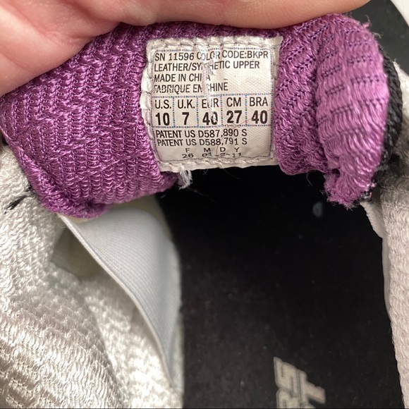 Skechers D’Lites black and purple slip on sneakers 10 - Picture 5 of 6